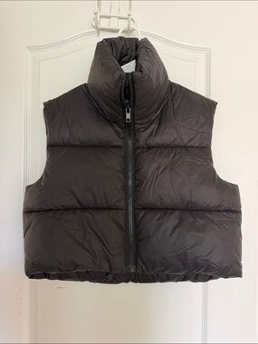 Fuinloth Classic Black Puffer Vest - Women's Sleeveless Coat
